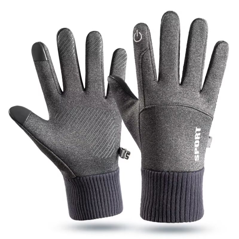 Winter Waterproof Windproof Sports Gloves for Men and Women Touch Screen Warm Non-Slip Outdoor Gloves
