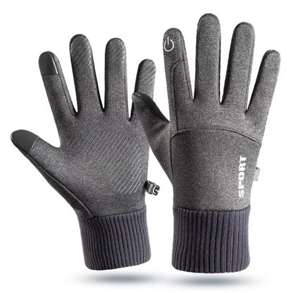 Winter Waterproof Windproof Sports Gloves for Men and Women Touch Screen Warm Non-Slip Outdoor Gloves