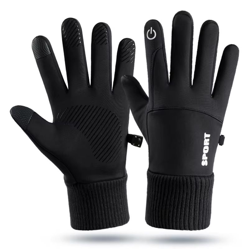 Winter Waterproof Windproof Sports Gloves for Men and Women Touch Screen Warm Non-Slip Outdoor Gloves