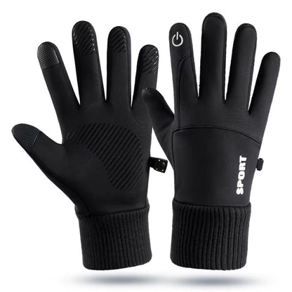 Winter Waterproof Windproof Sports Gloves for Men and Women Touch Screen Warm Non-Slip Outdoor Gloves