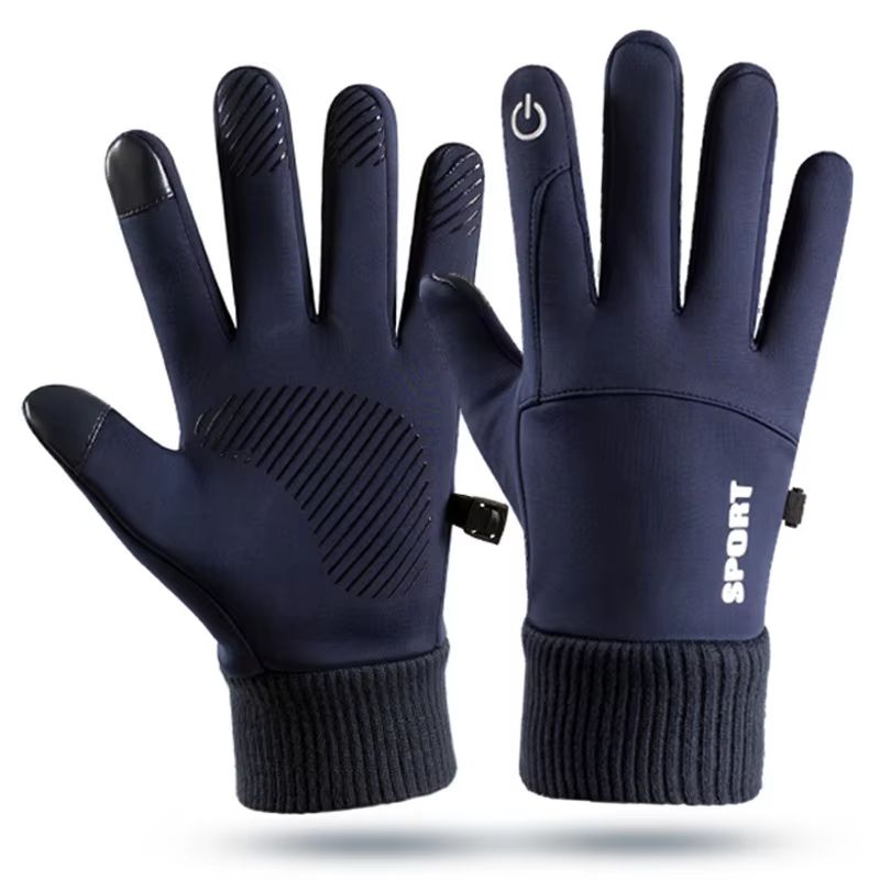 Winter Waterproof Windproof Sports Gloves for Men and Women Touch Screen Warm Non-Slip Outdoor Gloves