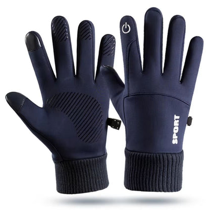 Winter Waterproof Windproof Sports Gloves for Men and Women Touch Screen Warm Non-Slip Outdoor Gloves