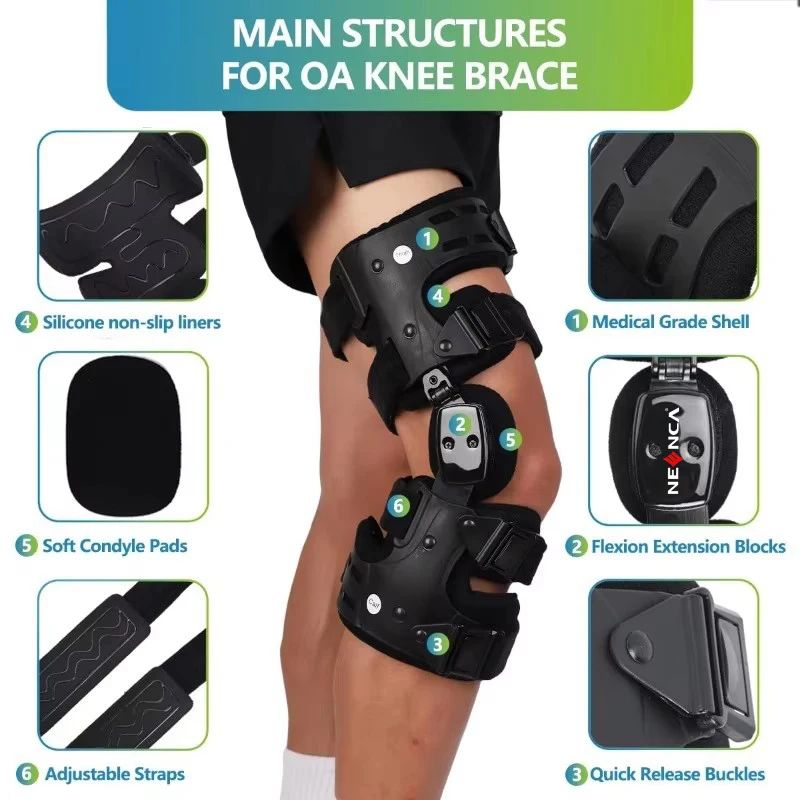 OA Unloader Knee Brace Support Pain Relief & Knee Support for ACL & Meniscus Injury Joint and Patella Stability for Men