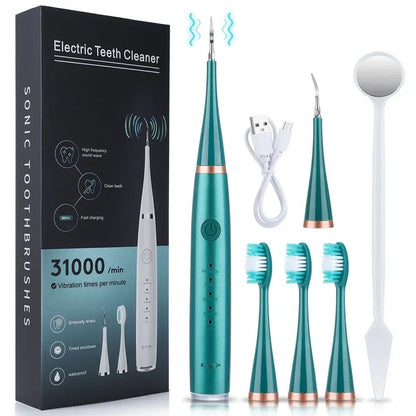 Electric Sonic Toothbrush 3-in-1 USB Rechargeable for Tartar Removal Teeth Whitening and Oral Care