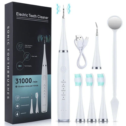 Electric Sonic Toothbrush 3-in-1 USB Rechargeable for Tartar Removal Teeth Whitening and Oral Care
