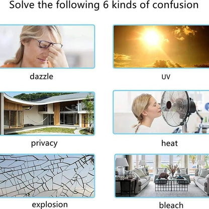 One Way Mirror Privacy Window Film Anti UV Heat Control Glass Sticker