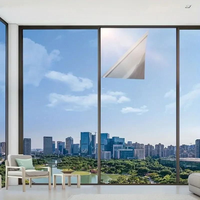 One Way Mirror Privacy Window Film Anti UV Heat Control Glass Sticker