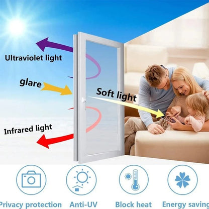 One Way Mirror Privacy Window Film Anti UV Heat Control Glass Sticker