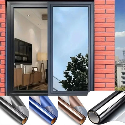 One Way Mirror Privacy Window Film Anti UV Heat Control Glass Sticker