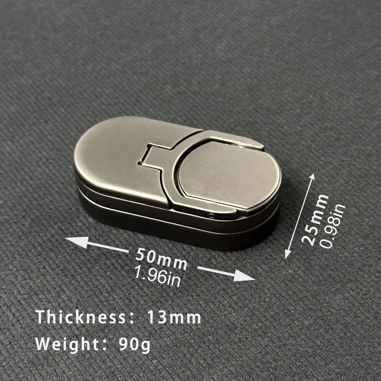 Premium Metal Fidget Slider Haptic Clicker - Compact EDC Stress-Relief Toy for Adults