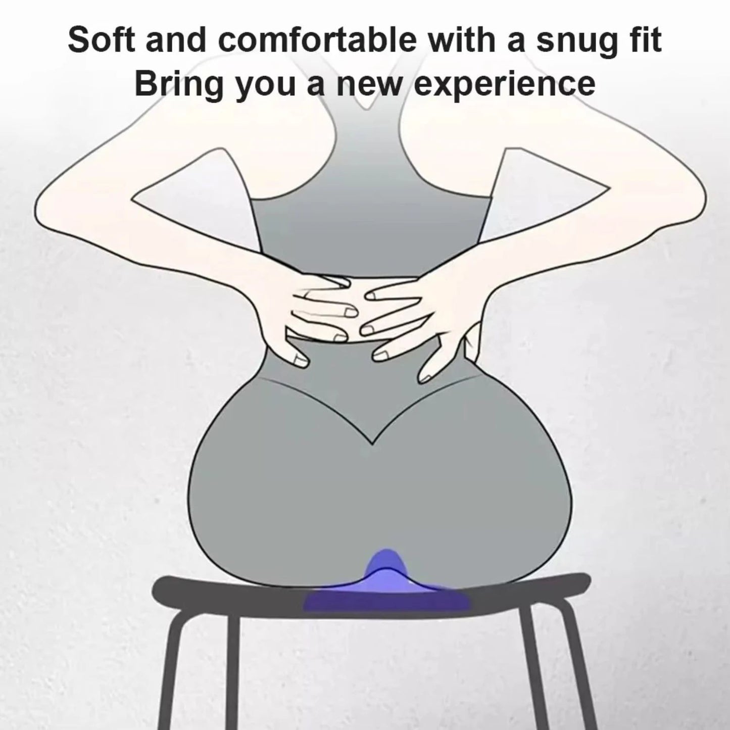 Sit-On-Top Pelvic Floor Trainer Cushion Comfortable Kegel Exerciser for Hip & Core Strength