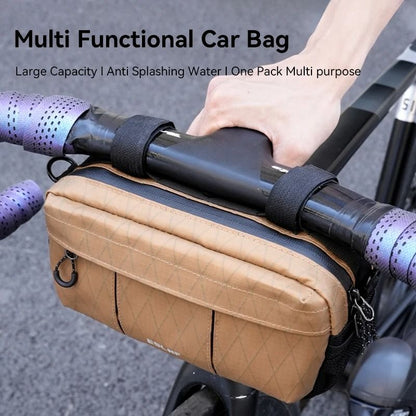 Bicycle Handlebar Bag with Shoulder Strap for Cycling Storage