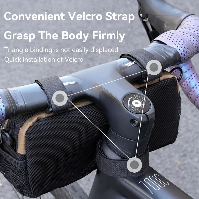 Bicycle Handlebar Bag with Shoulder Strap for Cycling Storage