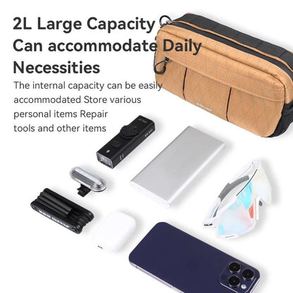 Bicycle Handlebar Bag with Shoulder Strap for Cycling Storage