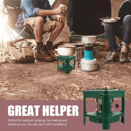 Portable Camping Kerosene Heater Stove Windproof Outdoor Paraffin Burner for Cooking and Heating