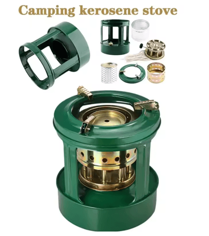 Portable Camping Kerosene Heater Stove Windproof Outdoor Paraffin Burner for Cooking and Heating