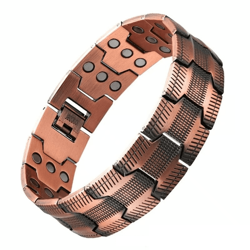 Pure Copper Magnetic Bracelet for Men with Adjustable Sizing Tool