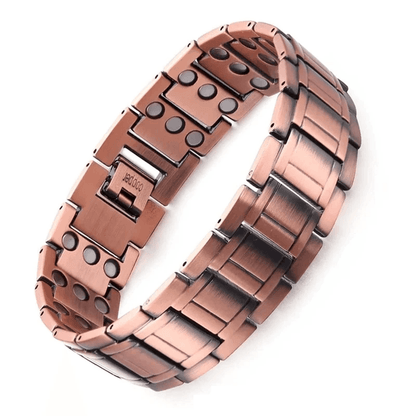 Pure Copper Magnetic Bracelet for Men with Adjustable Sizing Tool