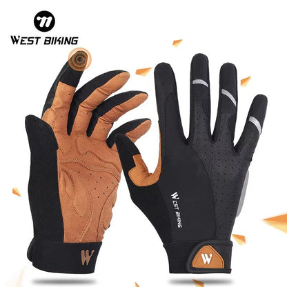 WEST BIKING Full Finger Cycling and Outdoor Sports Gloves for Men and Women