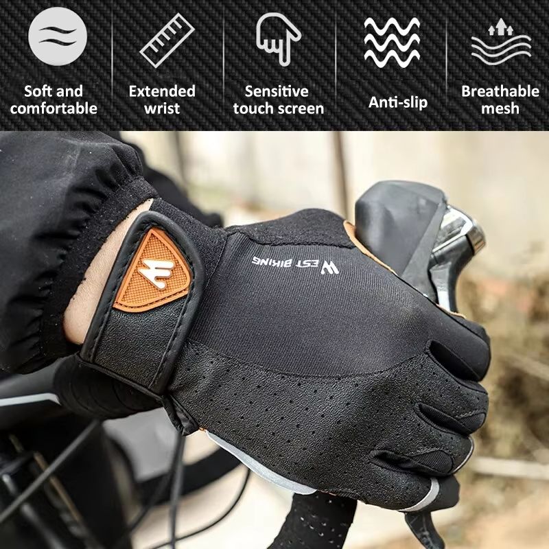 WEST BIKING Full Finger Cycling and Outdoor Sports Gloves for Men and Women