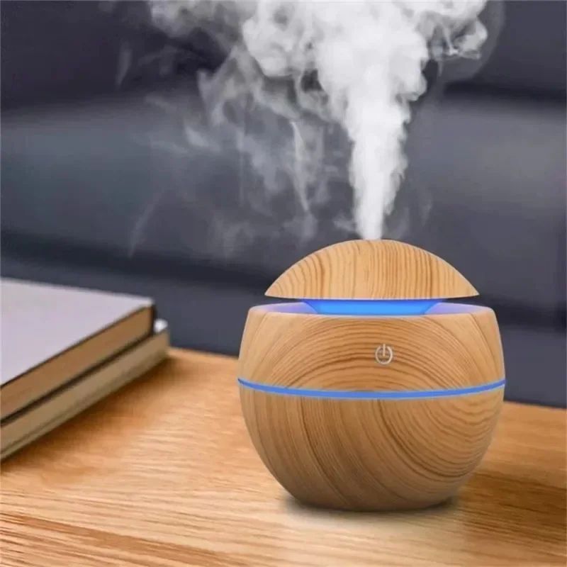 Portable USB Humidifier & Essential Oil Diffuser – Mini Quiet Mist Bottle-Fit Air Humidifier for Bedroom, Office & Car