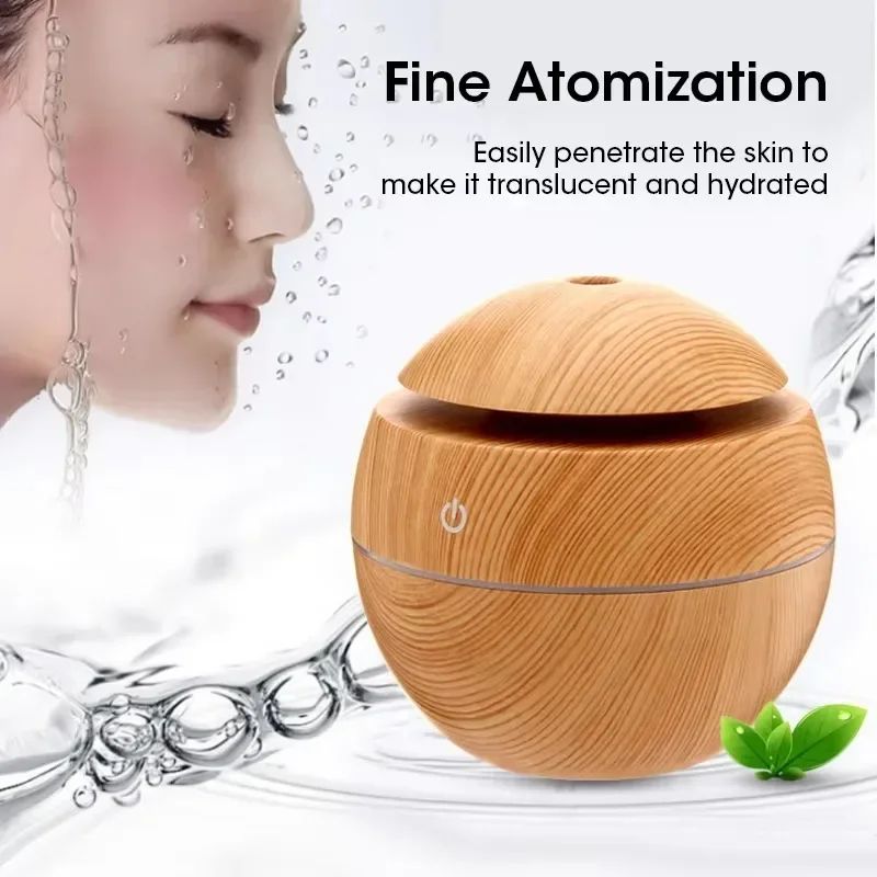 Portable USB Humidifier & Essential Oil Diffuser – Mini Quiet Mist Bottle-Fit Air Humidifier for Bedroom, Office & Car