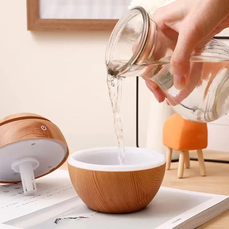 Portable USB Humidifier & Essential Oil Diffuser – Mini Quiet Mist Bottle-Fit Air Humidifier for Bedroom, Office & Car