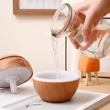 Portable USB Humidifier & Essential Oil Diffuser – Mini Quiet Mist Bottle-Fit Air Humidifier for Bedroom, Office & Car