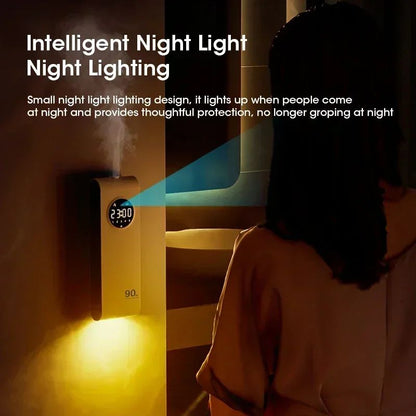 Wireless Hanging Essential Oil Diffuser with Night Light – Portable Aromatherapy Air Freshener