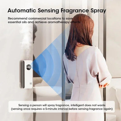 Wireless Hanging Essential Oil Diffuser with Night Light – Portable Aromatherapy Air Freshener