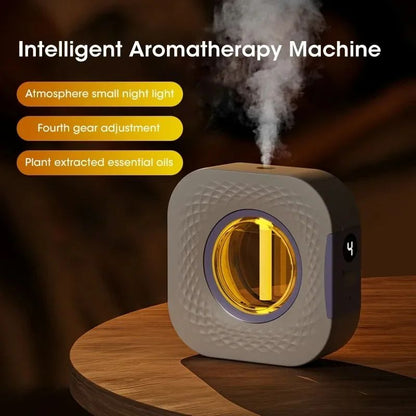 Wall-Mount & Desktop USB Essential Oil Diffuser with LED Night Light – Automatic Mini Aromatherapy Freshener