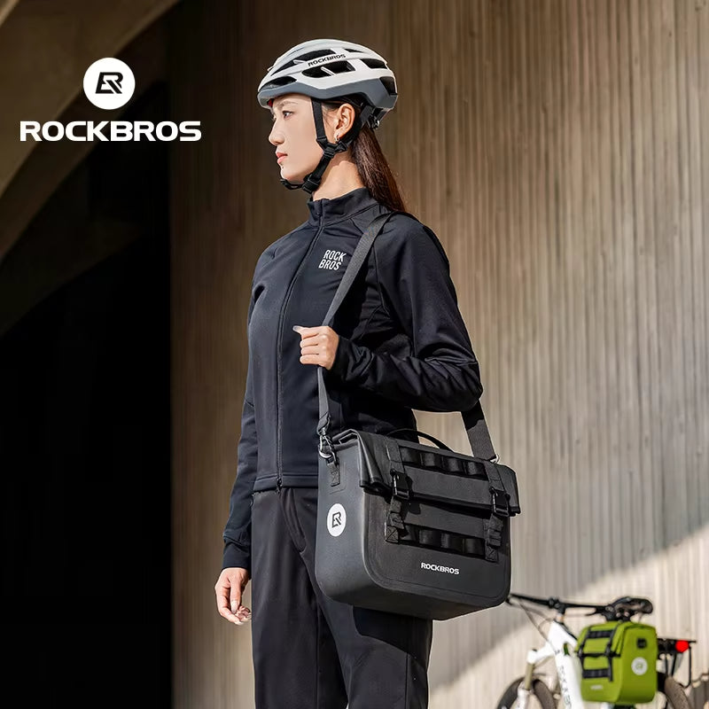 Waterproof Bike Rack Bag Multifunctional Saddle Bag with Big Capacity 3D Support for Travel Bicycle Rear Bag