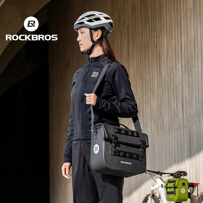 Waterproof Bike Rack Bag Multifunctional Saddle Bag with Big Capacity 3D Support for Travel Bicycle Rear Bag