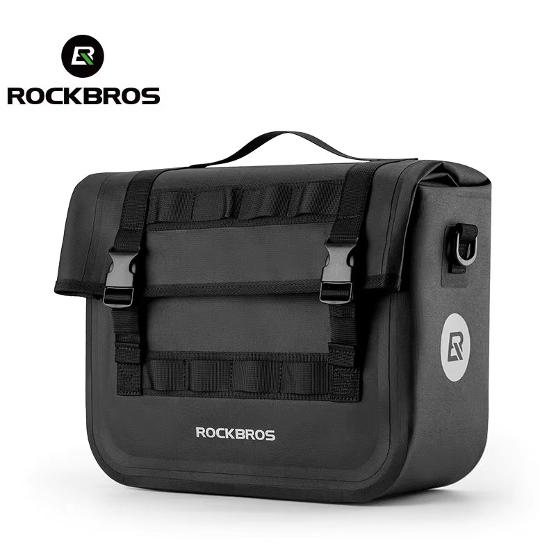 Waterproof Bike Rack Bag Multifunctional Saddle Bag with Big Capacity 3D Support for Travel Bicycle Rear Bag