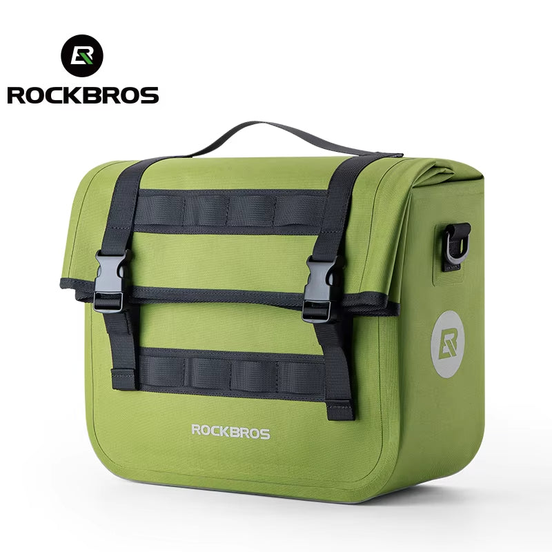 Waterproof Bike Rack Bag Multifunctional Saddle Bag with Big Capacity 3D Support for Travel Bicycle Rear Bag