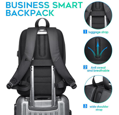 Waterproof Travel Backpack with USB Charging Port, Laptop Backpack for Men and Women, Teen School Bags