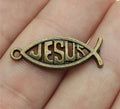 50pcs antique bronze plated