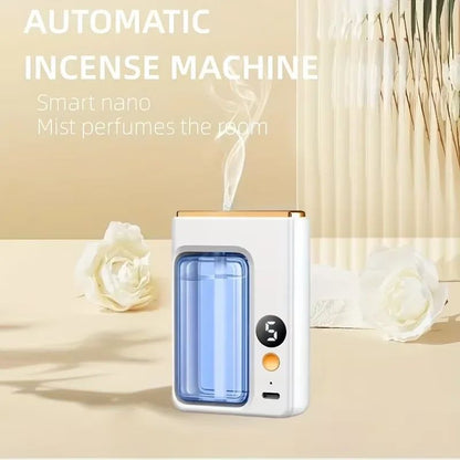 Smart Wall-Mounted Essential Oil Diffuser - Automatic Aromatherapy & Bathroom Deodorizer (Rechargeable)