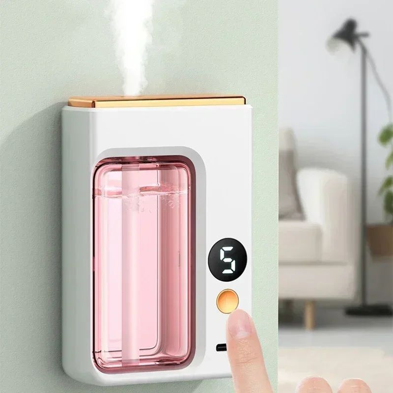 Smart Wall-Mounted Essential Oil Diffuser - Automatic Aromatherapy & Bathroom Deodorizer (Rechargeable)