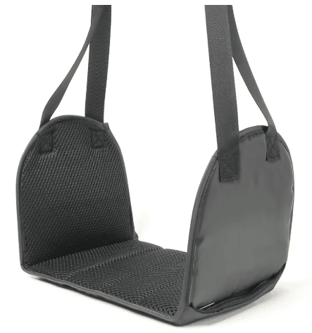 Airplane Foot Hammock with Memory Foam Adjustable Travel Foot Rest with Removable Pad