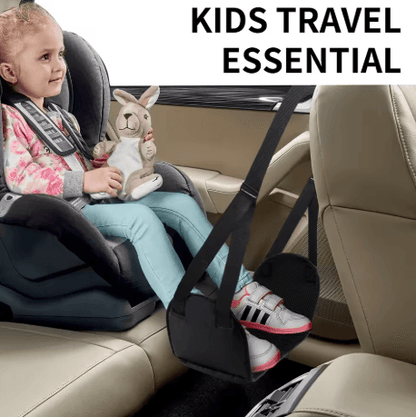 Airplane Foot Hammock with Memory Foam Adjustable Travel Foot Rest with Removable Pad