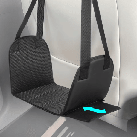 Airplane Foot Hammock with Memory Foam Adjustable Travel Foot Rest with Removable Pad
