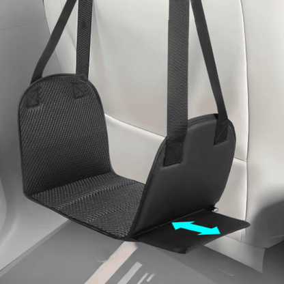 Airplane Foot Hammock with Memory Foam Adjustable Travel Foot Rest with Removable Pad