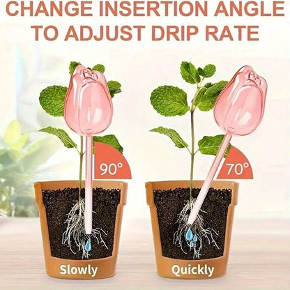 Tulip Plant Watering Globes Automatic Self Watering Drippers Set of 4