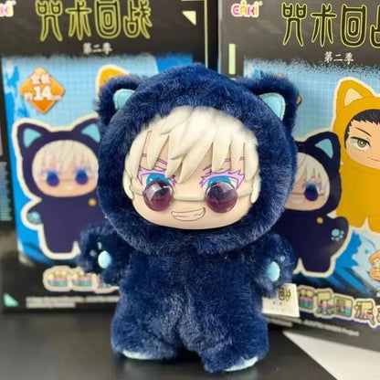EAKI Cat Park Party Gojo Satoru Blind Box Plush Pendant – Jujutsu Kaisen Collectible Anime Bag Charm