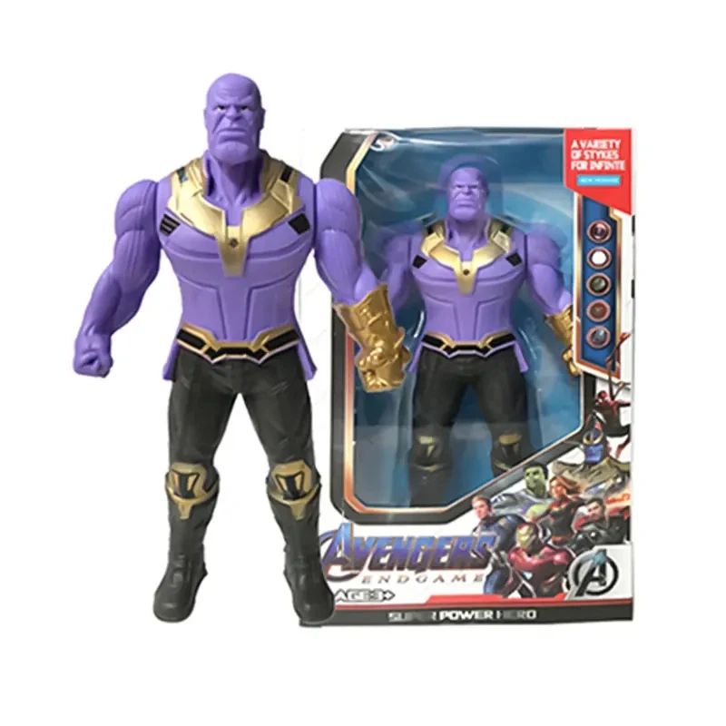 Marvel Superhero PVC Luminous Action Figures Set – Spider-Man, Hulk & Iron Man Collectible Toys