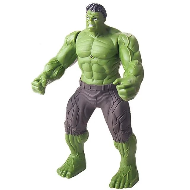 Marvel Superhero PVC Luminous Action Figures Set – Spider-Man, Hulk & Iron Man Collectible Toys