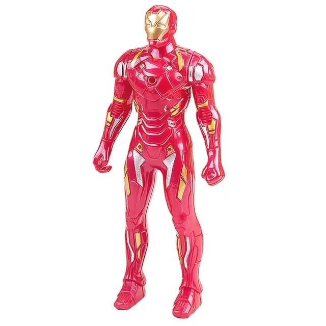 Marvel Superhero Glow Action Figure Set Spider Man Toys, Hulk & Iron Man Mini Collectibles