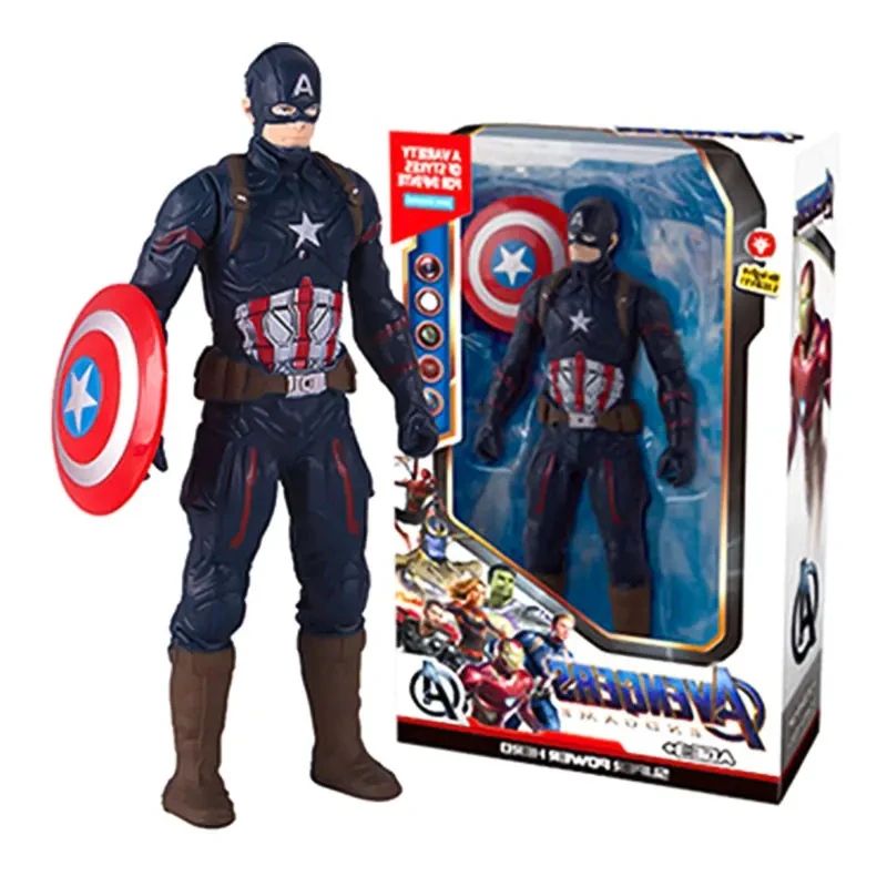 Marvel Superhero Glow Action Figure Set Spider Man Toys, Hulk & Iron Man Mini Collectibles