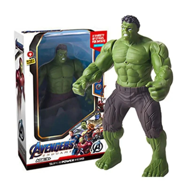 Marvel Superhero Glow Action Figure Set Spider Man Toys, Hulk & Iron Man Mini Collectibles